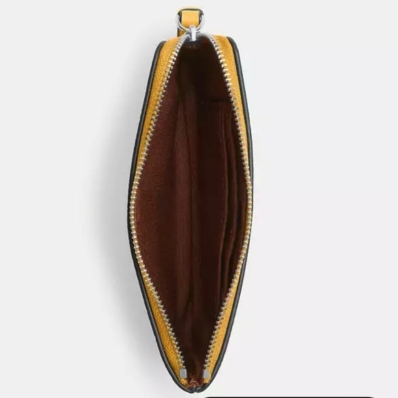 **NWT** COACH zip corner wristlet in Silver and Honeycomb - Picture 6 of 6